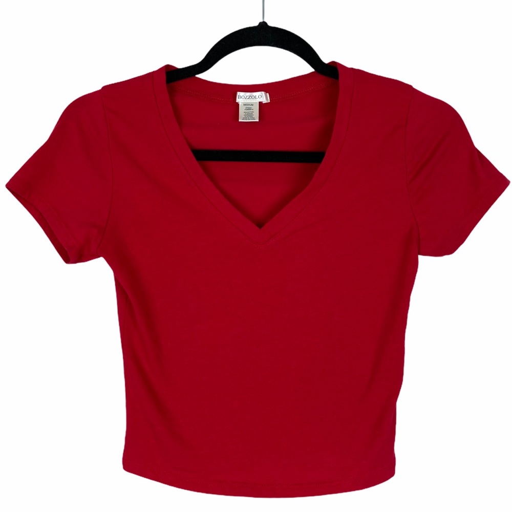 Bozzolo Crop Top Size M Red